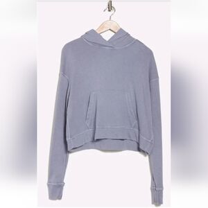 James Perse Pullover Hoodie Size 0 Large NWT Blue